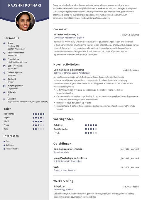 CV Maken 2024 Maak Indruk Met Onze Online CV Builder